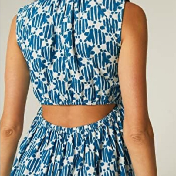 Compania Fantistica Blue Sundress L Cut Out Back Perfect Condition - Picture 4 of 7